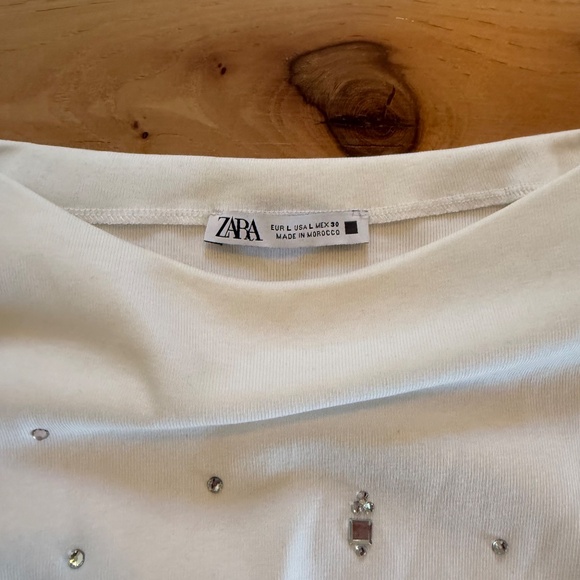 WHITE RHINESTONE TOP - Picture 2 of 2